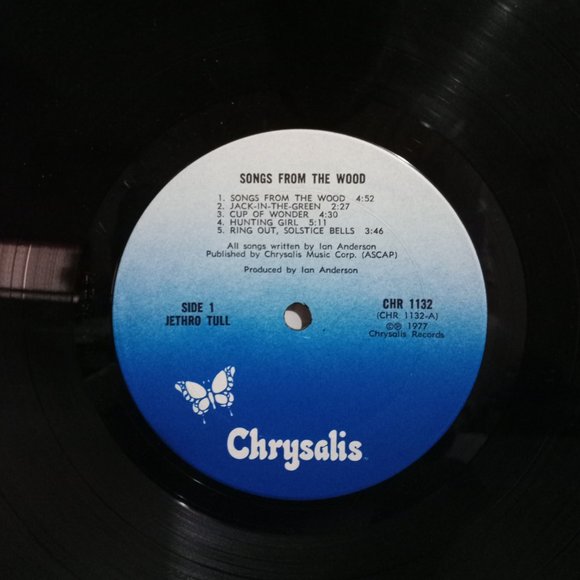 Jethro Tull Songs From The Wood Vinyl Record CHR 1152  Year 1977 - Picture 9 of 10